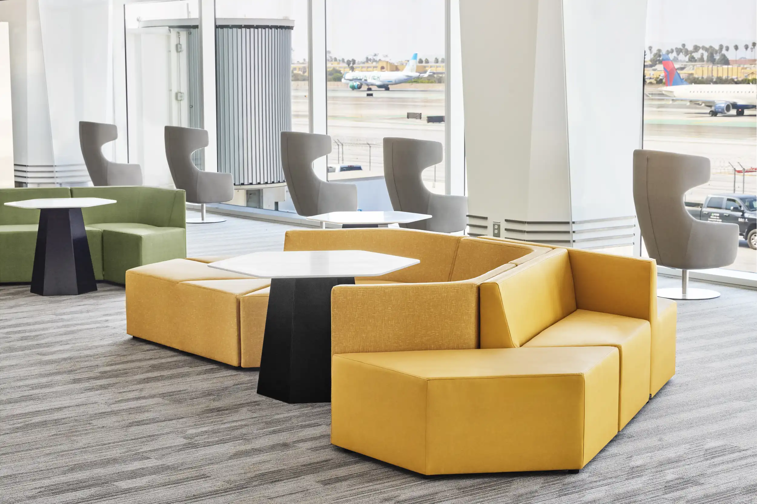 Prisma and Hext furniture at San Diego International Airport.