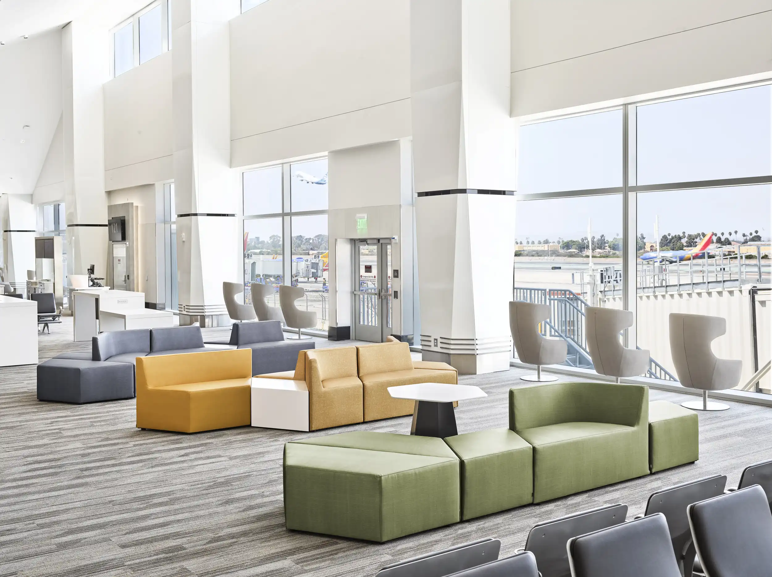 Prisma and Hext furniture at San Diego International Airport.