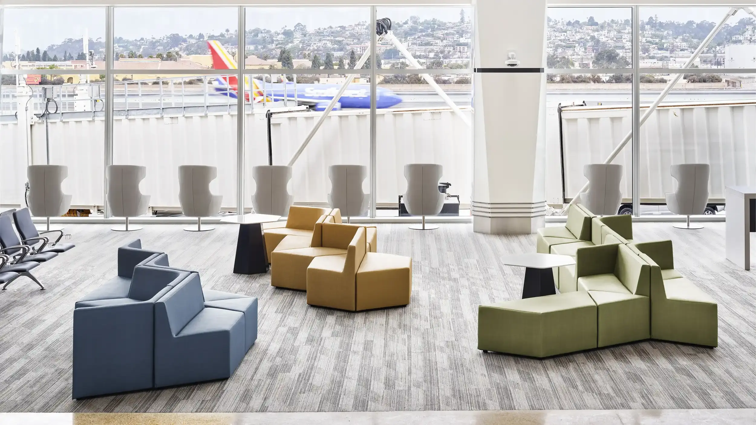 Prisma and Hext furniture at San Diego International Airport.