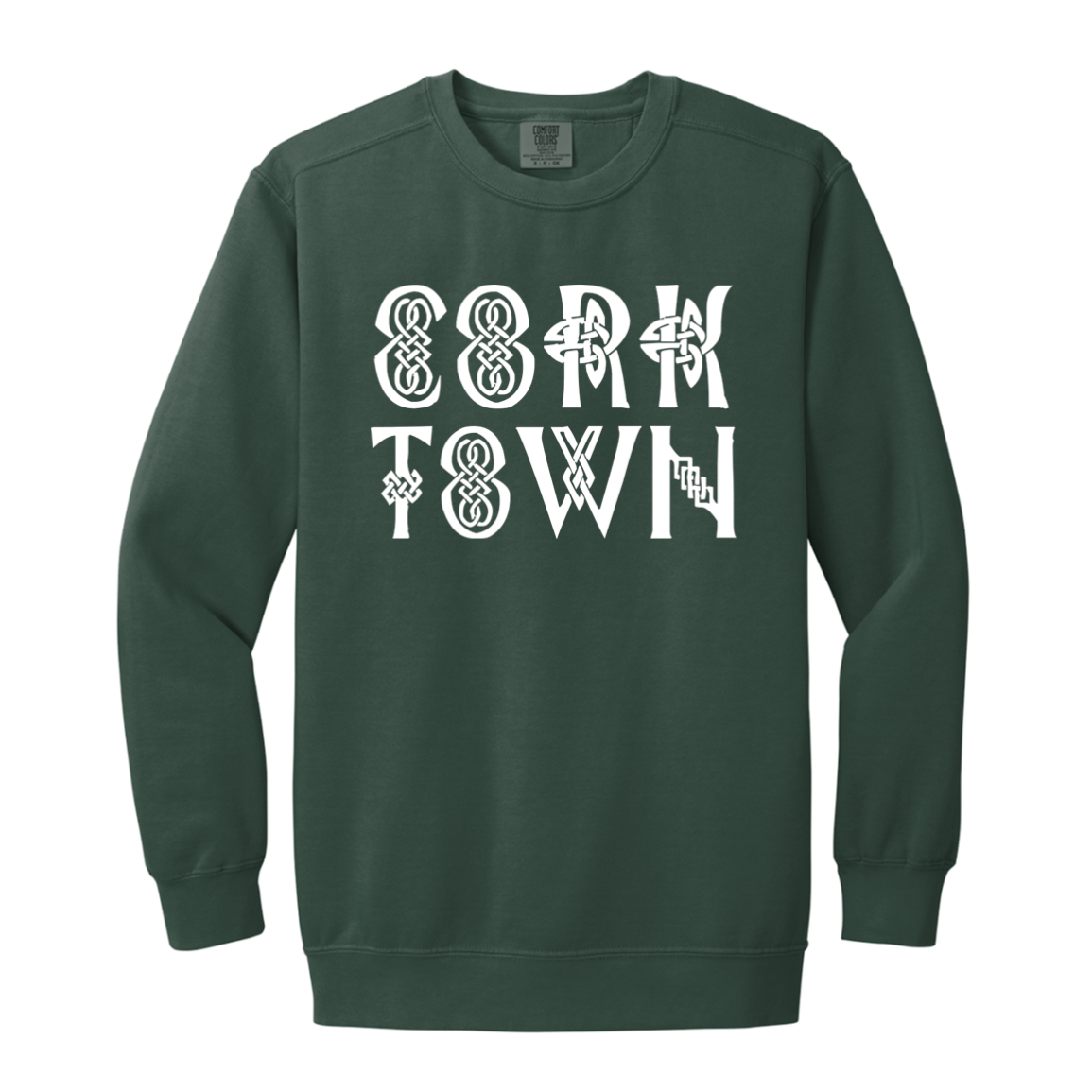 Cork Town Celtic - White Vintage Wash Crewneck Sweatshirt