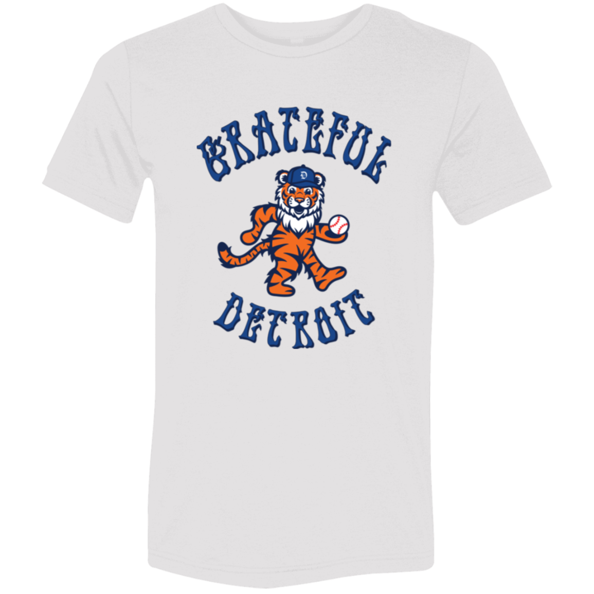Grateful Detroit - Blue Unisex Triblend T-Shirt