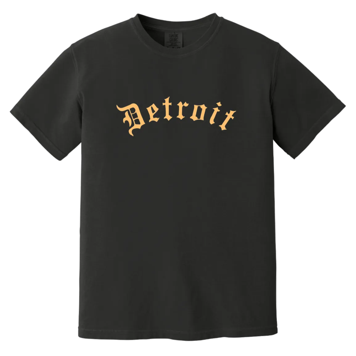Old English Detroit - Lt Orange Vintage Washed T-Shirt