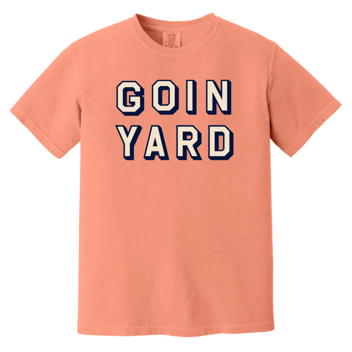 Goin Yard - Ivory + Navy Vintage Washed T-Shirt
