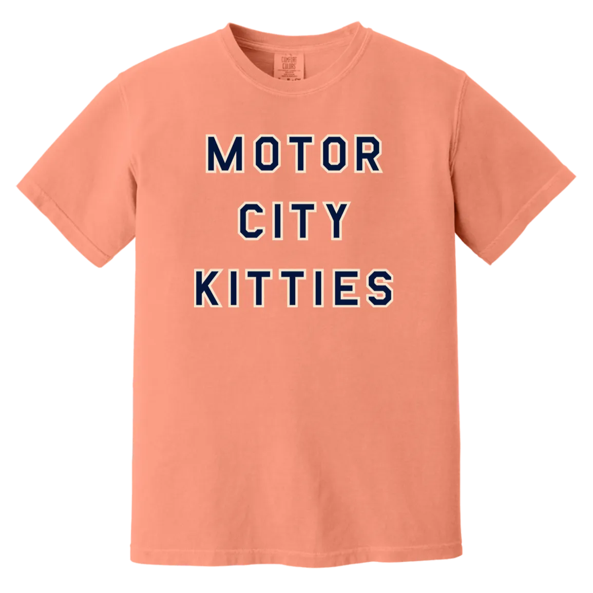 Motor City Kitties - Navy + Ivory Vintage Washed T-Shirt