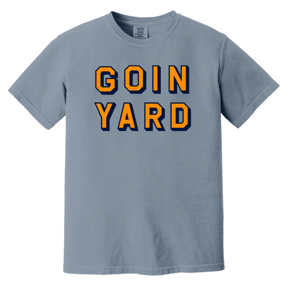 Goin Yard - Orange + Navy Vintage Washed T-Shirt