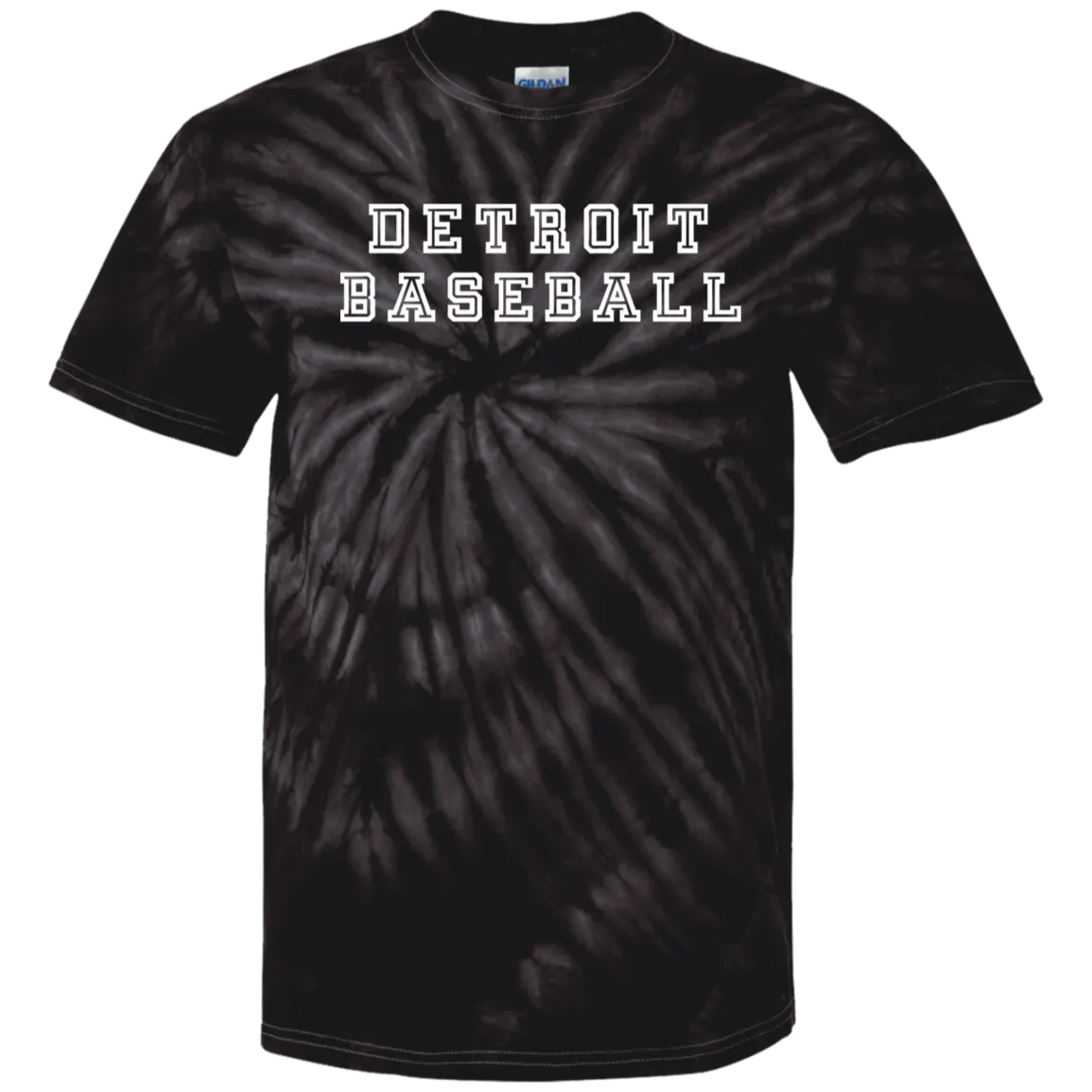 Detroit Baseball - White Kids Unisex Tie Dye T-Shirt