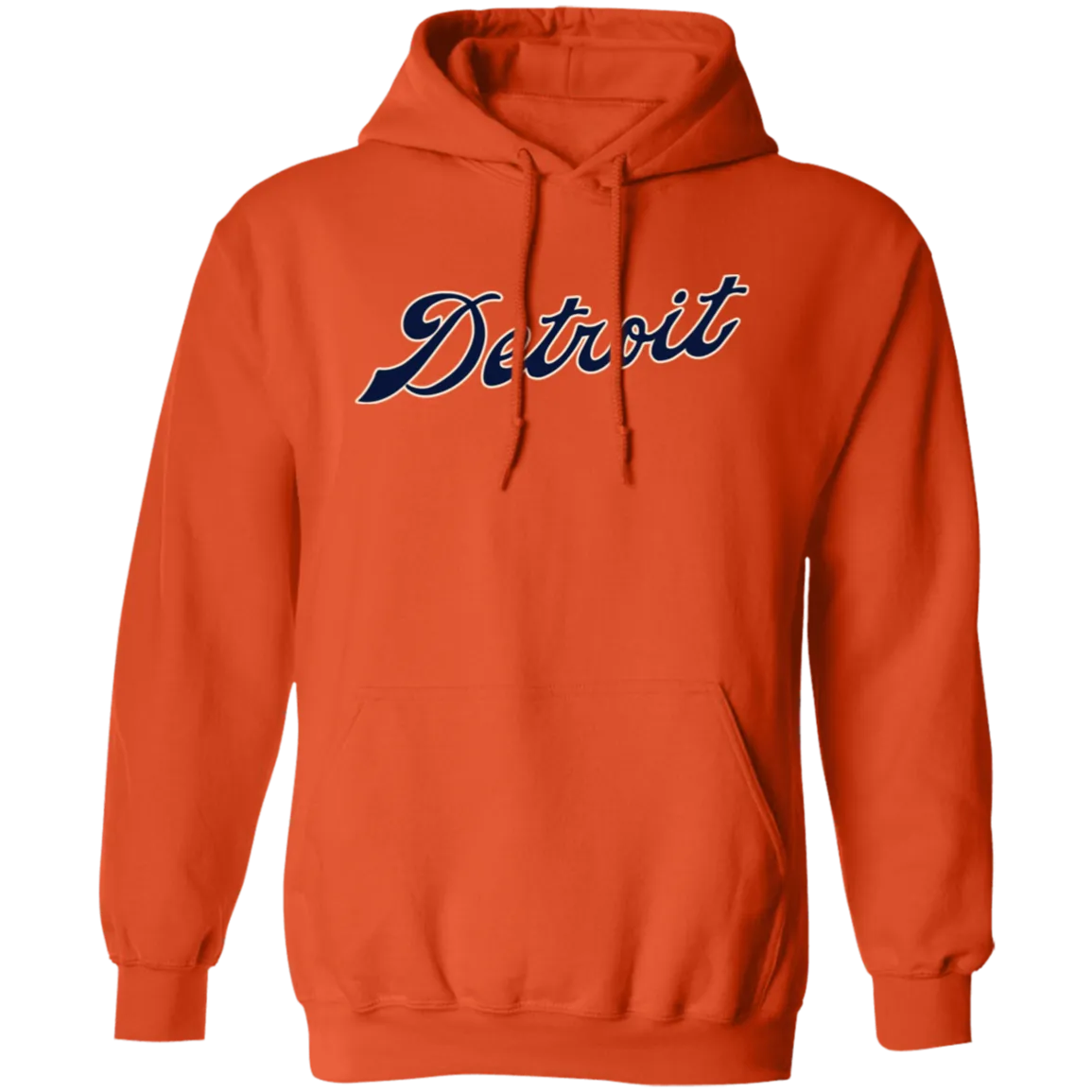Detroit Script - Navy + Ivory Unisex Classic Hoodie