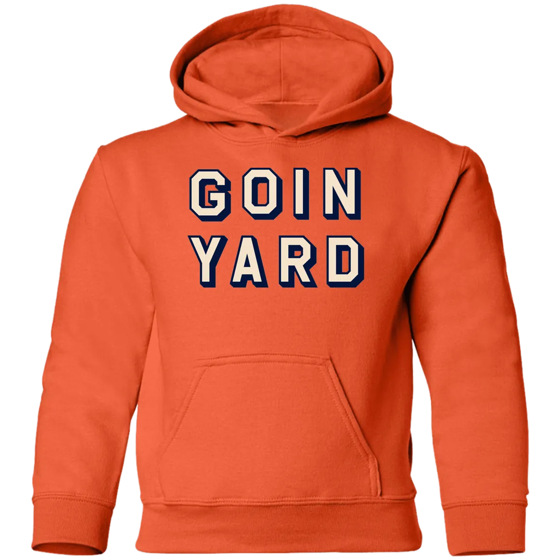 Goin Yard - Ivory + Navy Kids Unisex Classic Hoodie