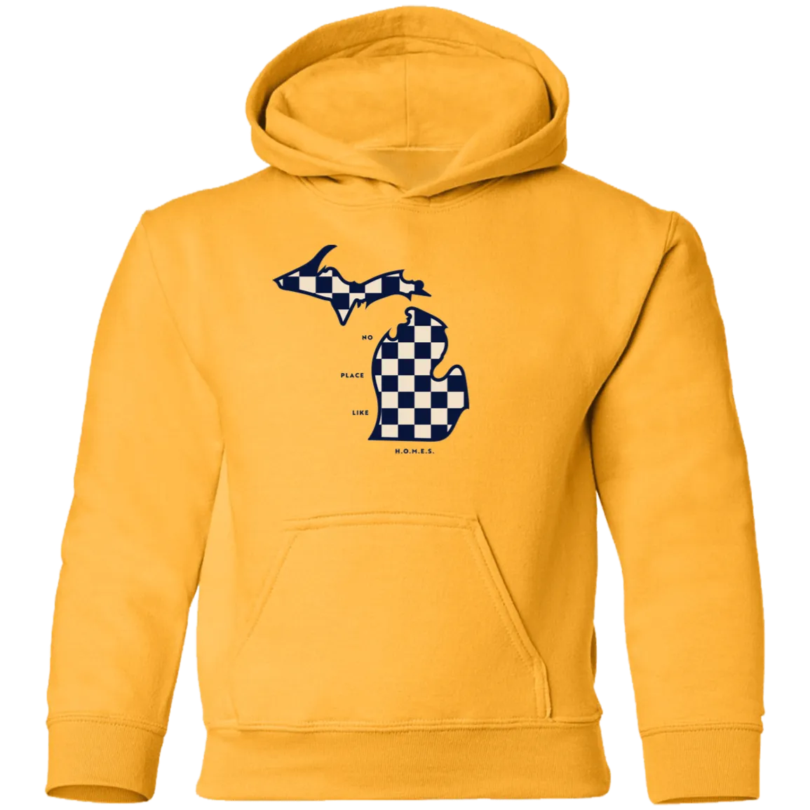 No Place Like Homes - Ivory + Navy Kids Unisex Classic Hoodie