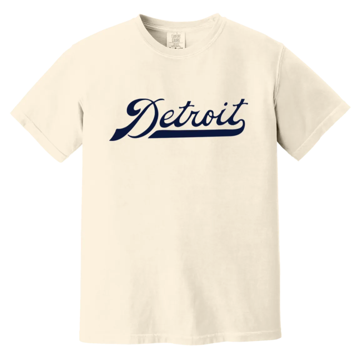 Detroit Work Script - Navy Vintage Wash T-Shirt