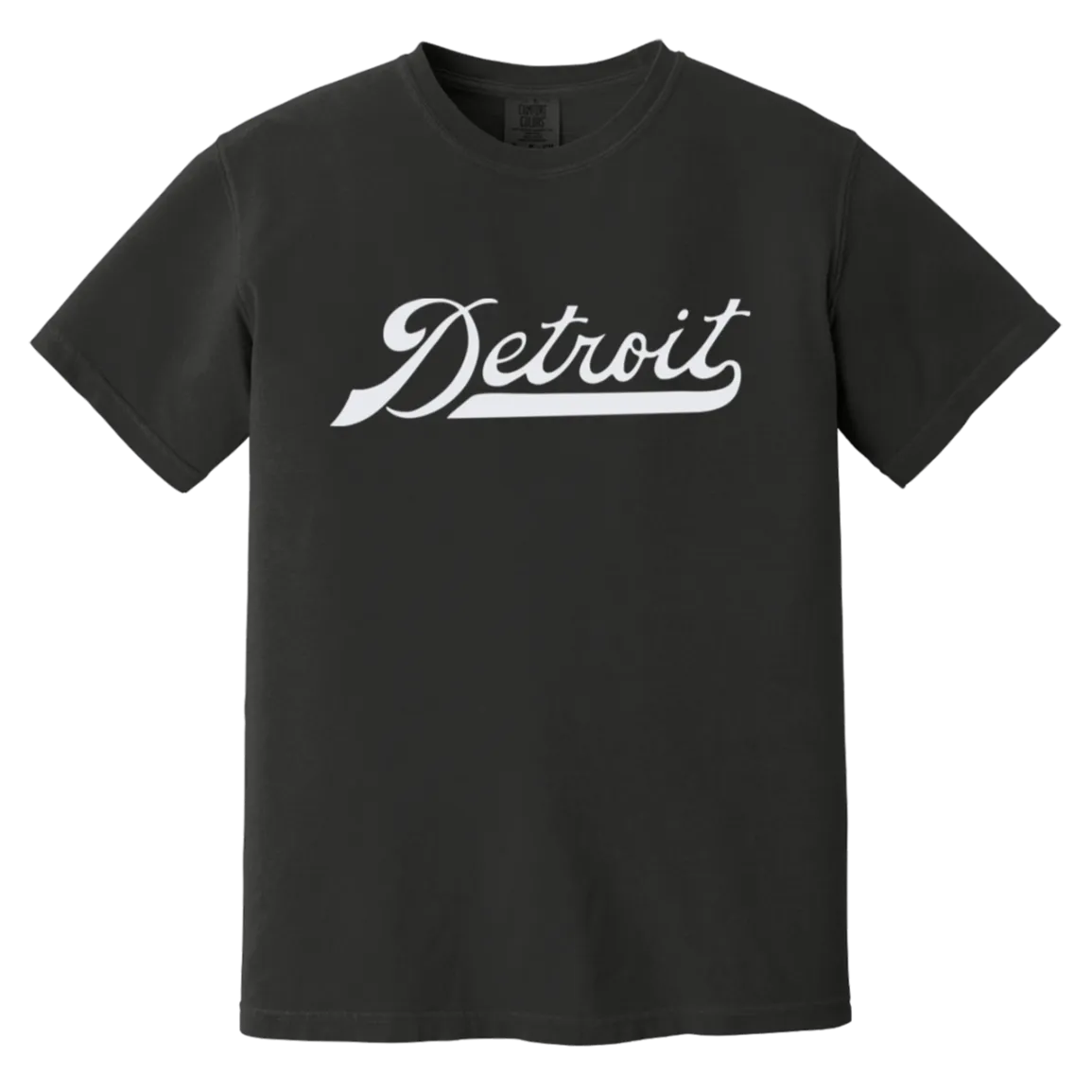 Detroit Work Script - White Vintage Wash T-Shirt