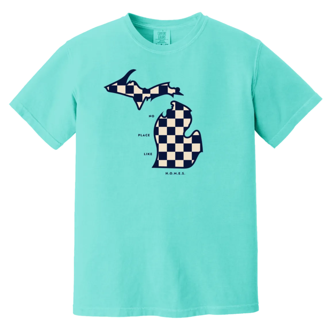 No Place Like Homes - Ivory + Navy Vintage Wash T-Shirt
