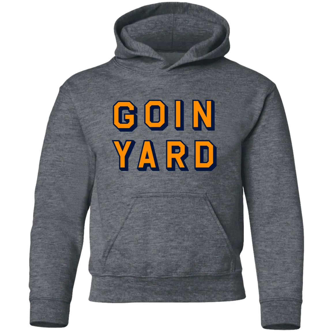 Goin Yard - Orange + Navy Kids Unisex Classic Hoodie