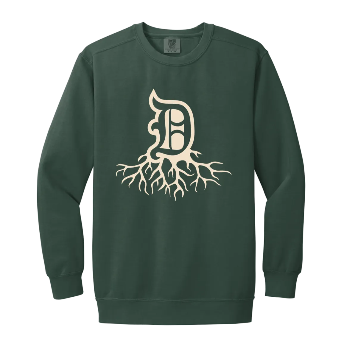 Detroit Roots - Ivory Vintage Wash Crewneck Sweatshirt