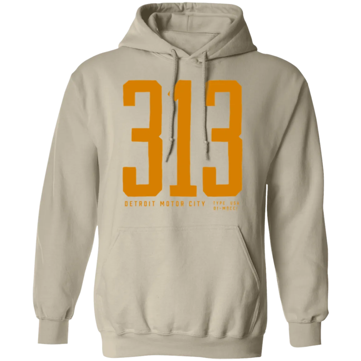 Detroit 313 - Vintage Gold Unisex Classic Hoodie