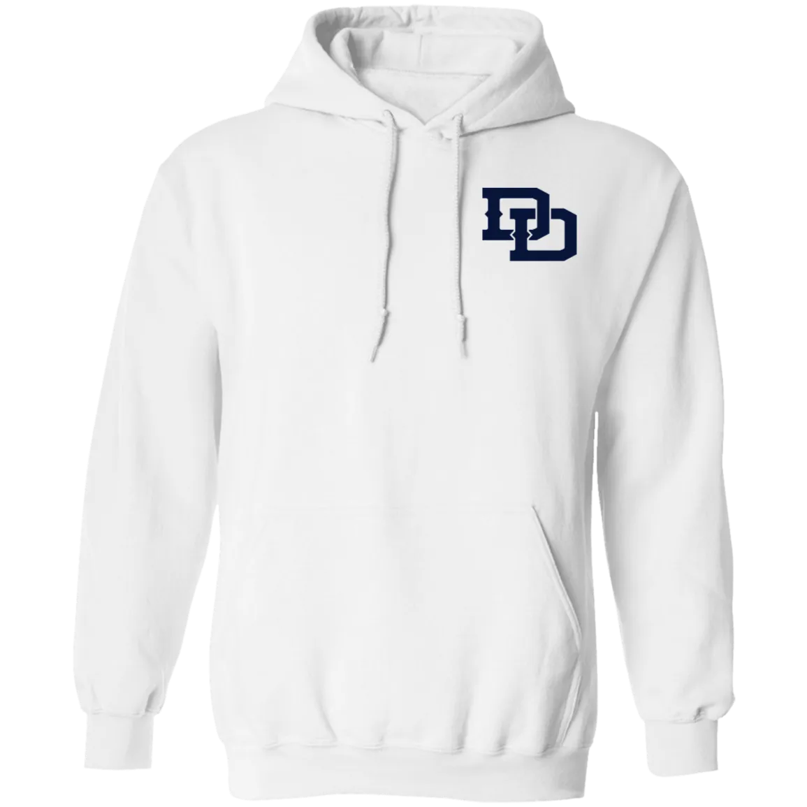 All Over Logos F - Navy Unisex Classic Hoodie