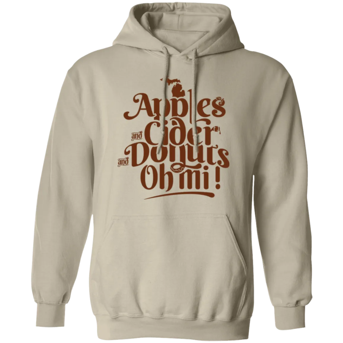 Apples Cider Donuts Oh Mi - Brown Unisex Classic Hoodie