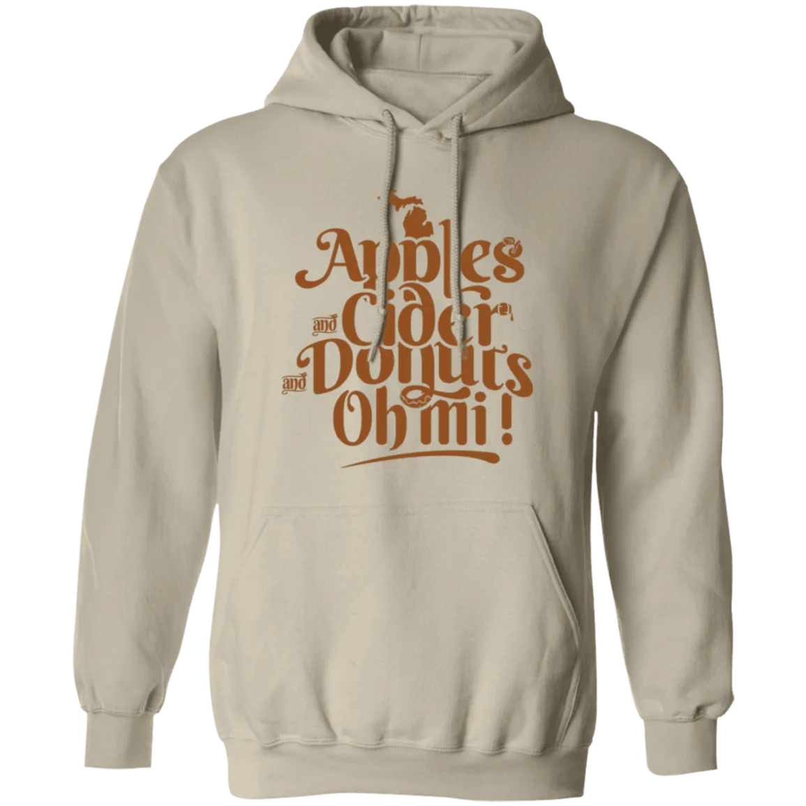 Apples Cider Donuts Oh Mi - Light Brown Unisex Classic Hoodie