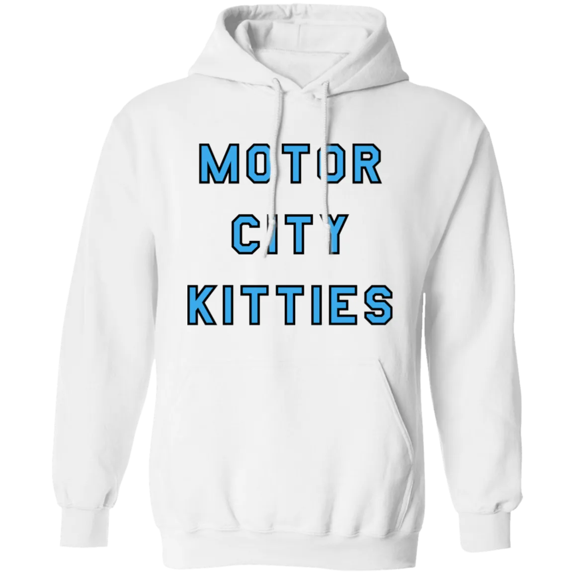 Motor City Kitties - Light Blue + Black Classic Unisex Hoodie