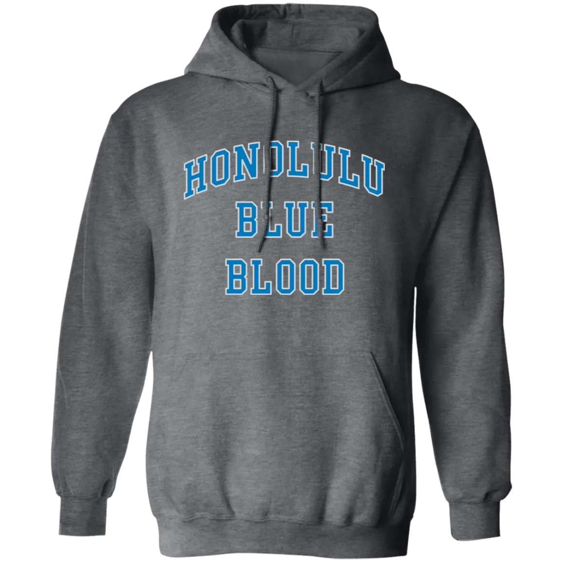Honolulu Blue Blood - Blue + Light Silver Classic Unisex Hoodie
