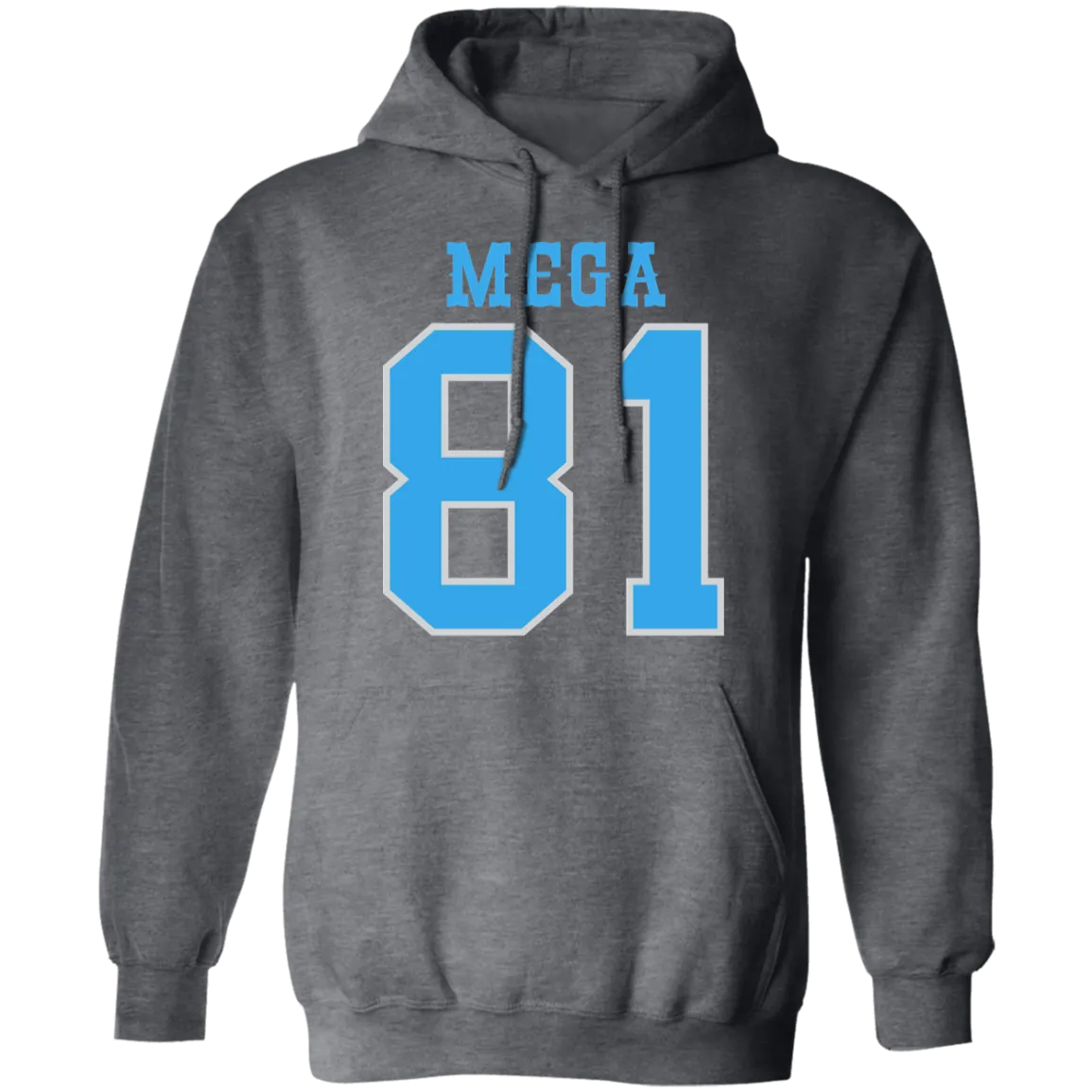 Detroit Football Number 81 - Light Blue + Silver Classic Unisex Hoodie