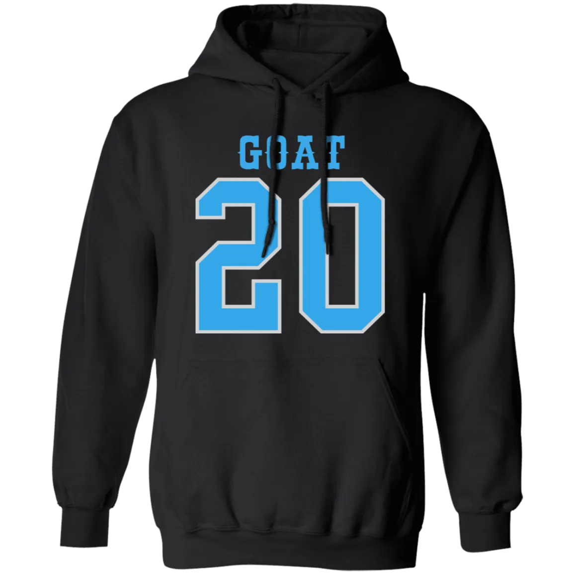 Detroit Football Number 20 - Light Blue + Silver Classic Unisex Hoodie