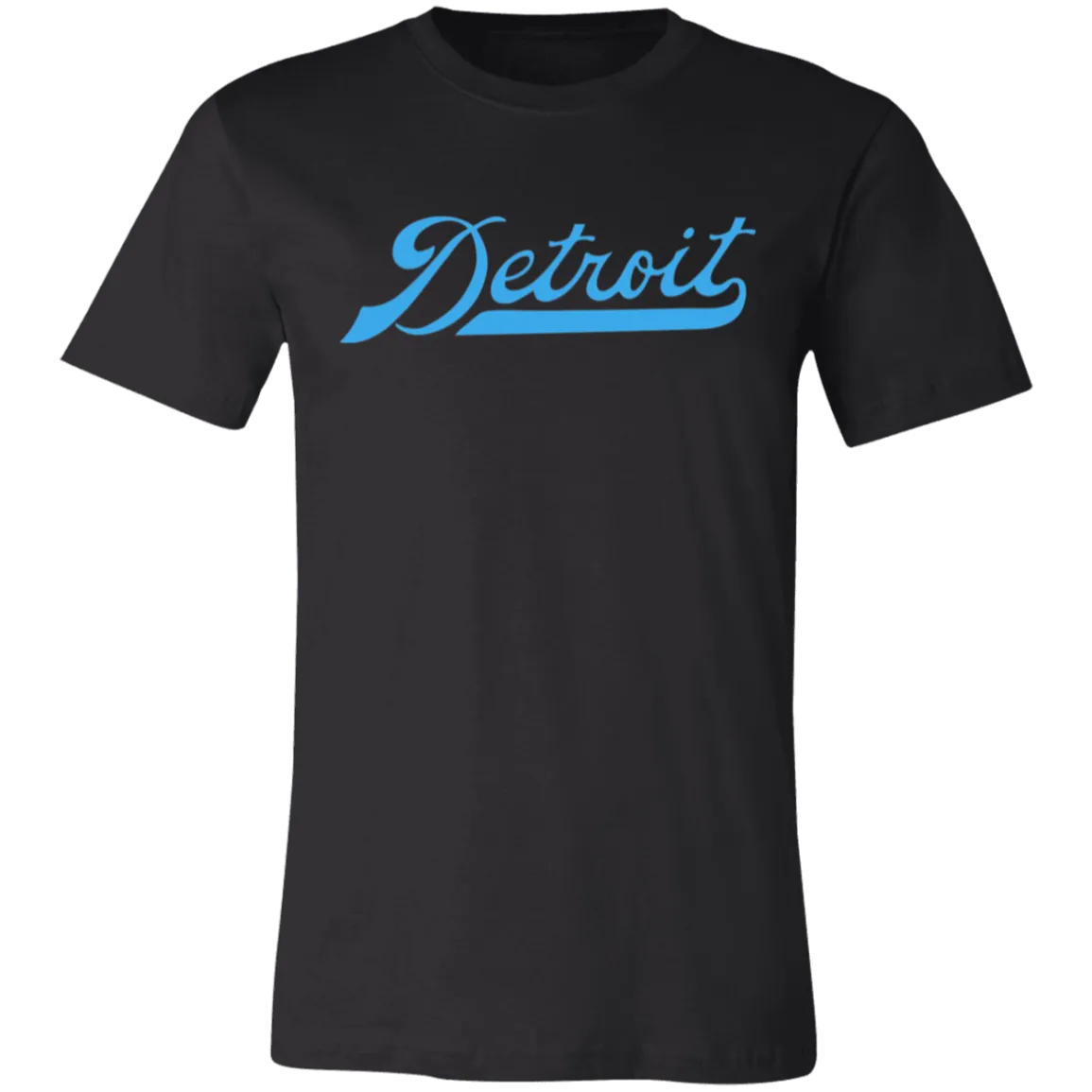 Detroit Football Script - Light Blue Unisex Classic T-Shirt