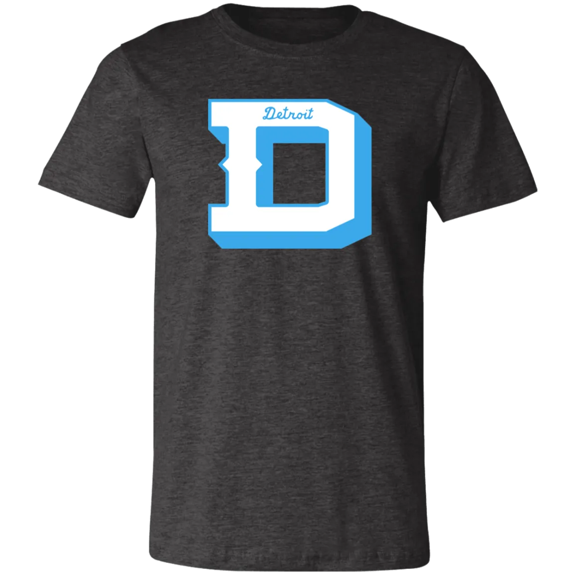 Detroit Football D - White + Light Blue Unisex Classic T-Shirt