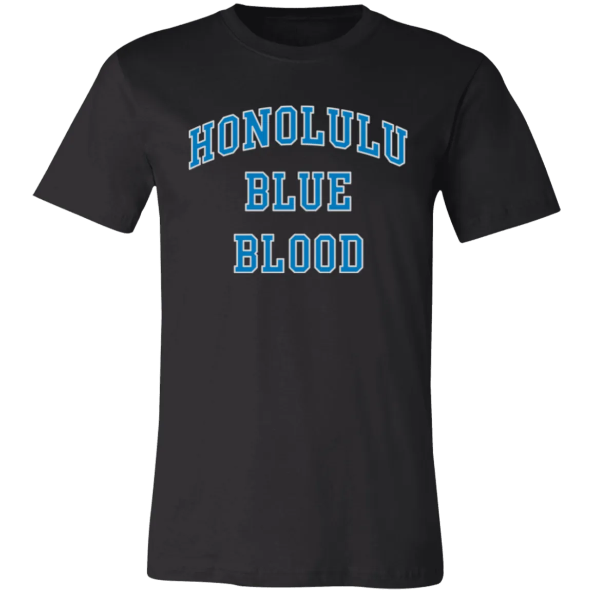 Honolulu Blue Blood - Blue + Light Silver Unisex Classic T-Shirt