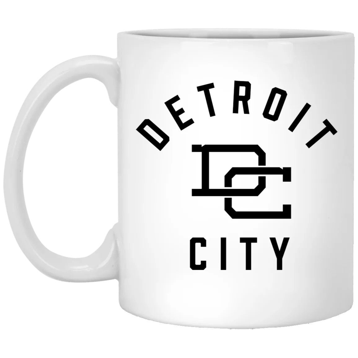 Detroit DC - Black White Mug