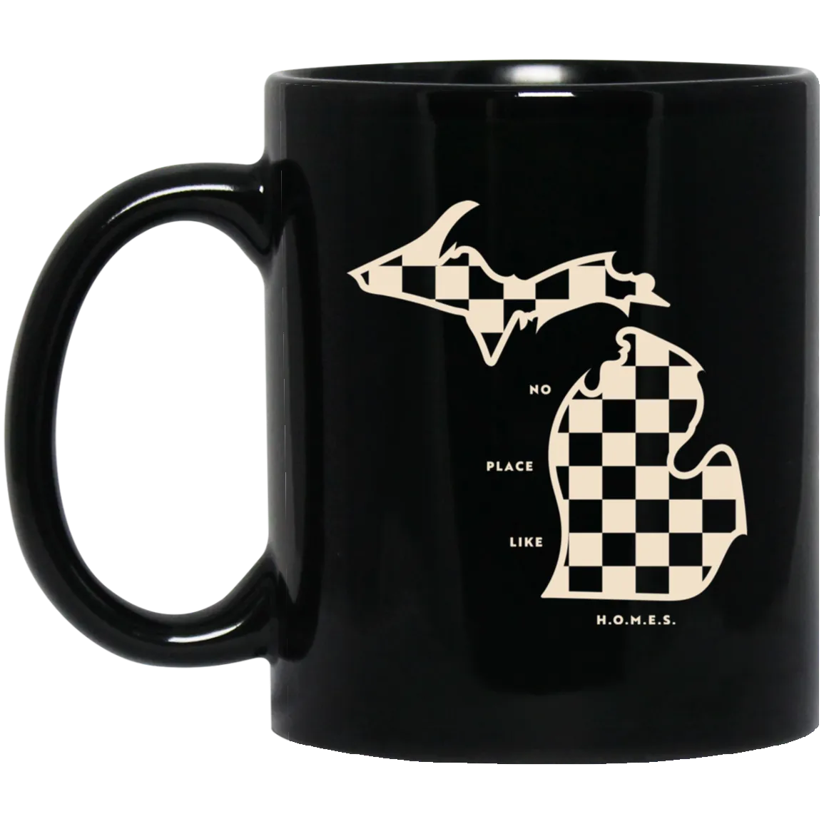 No Place Like Homes - Ivory Black Mug
