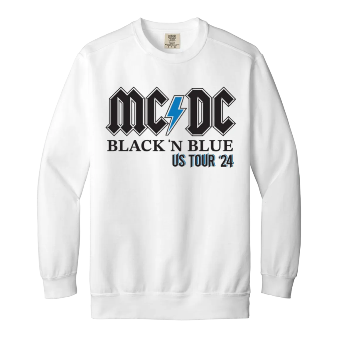 MCDC Detroit Football - Black & Blue Vintage Wash Crewneck Sweatshirt