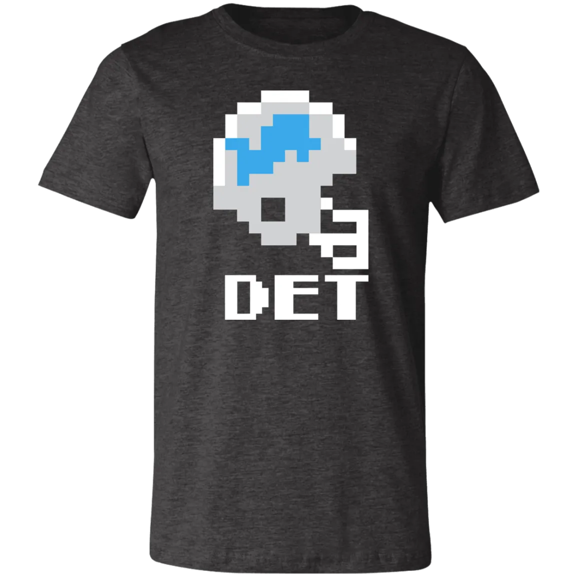 Detroit Football 8bit - Vintage Grey Unisex Classic T-Shirt
