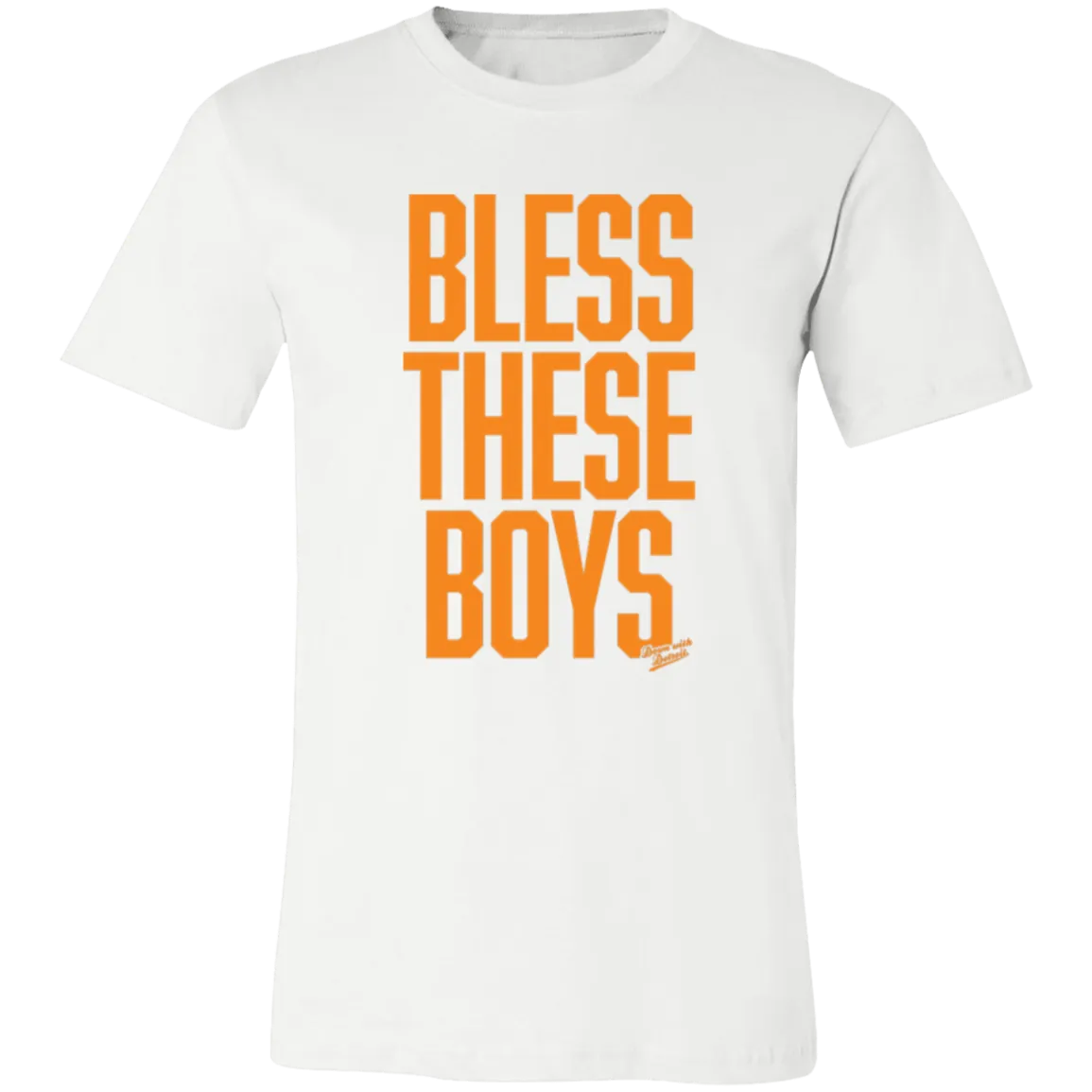 Bless These Boys - Block Font - Orange Unisex Classic T-Shirt