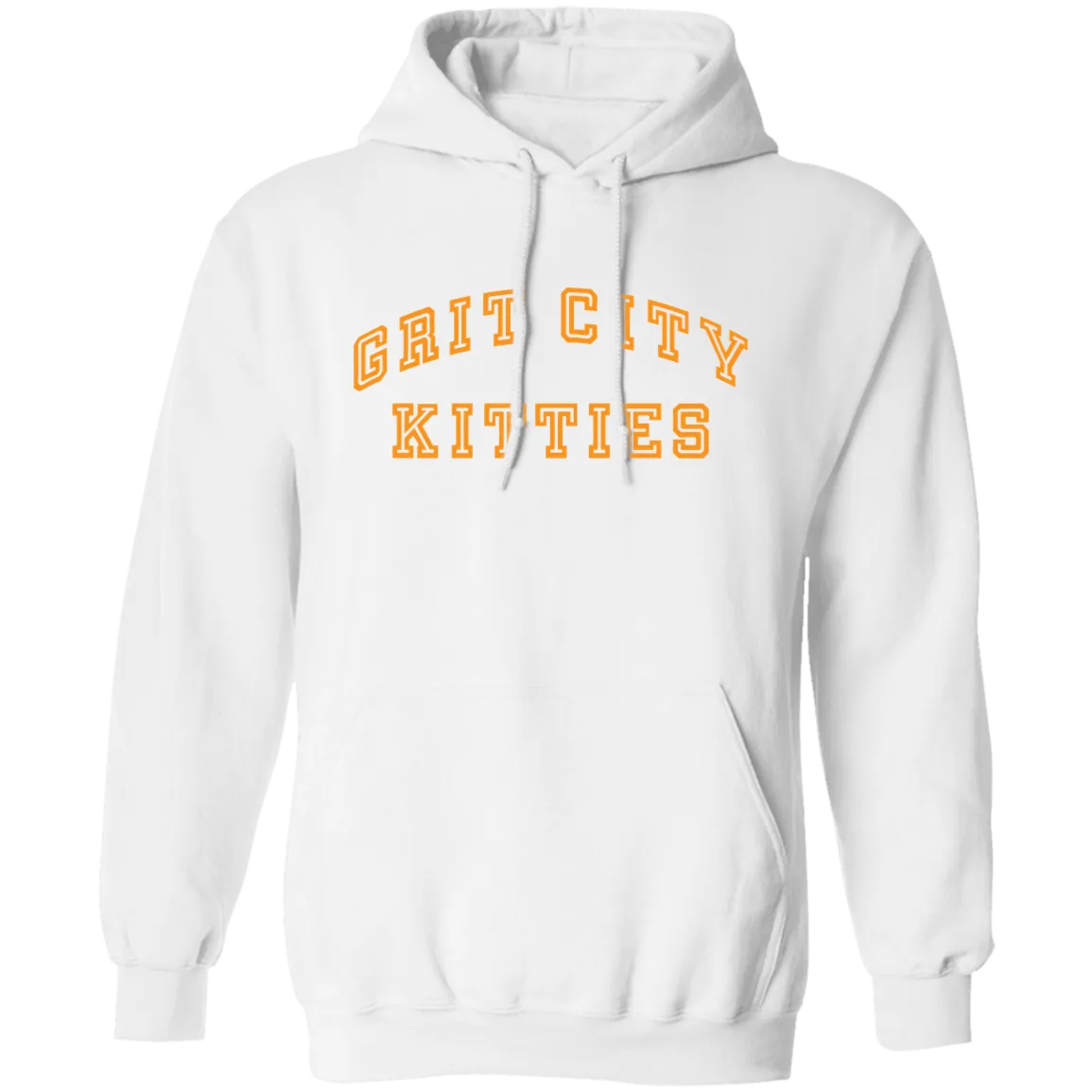 Grit City Kitties - Orange Unisex Pullover Hoodie