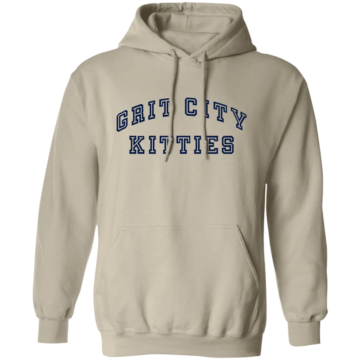 Grit City Kitties - Navy Unisex Pullover Hoodie