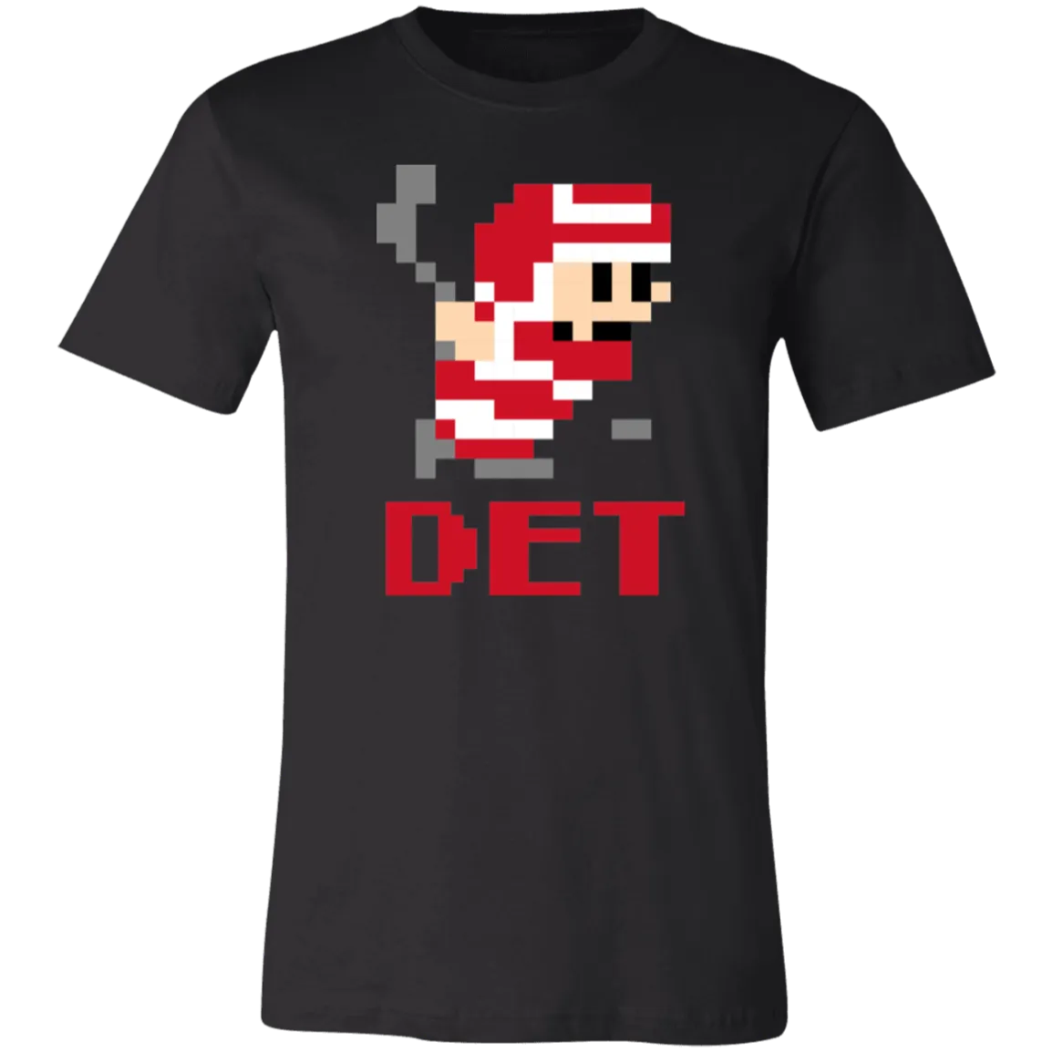 8bit Det Hockey - Red Unisex Classic T-Shirt