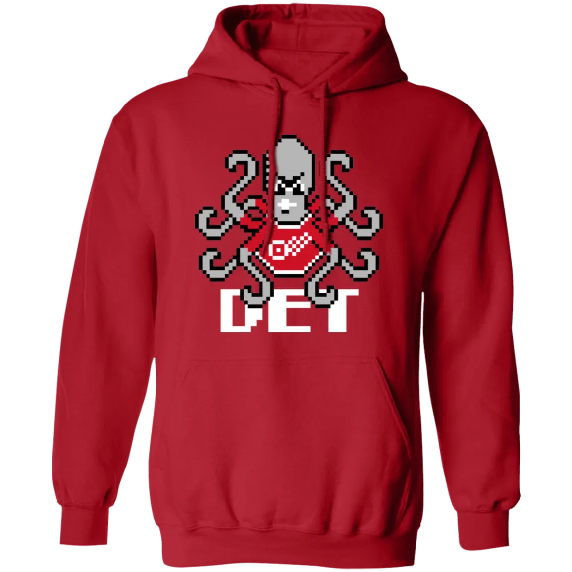 8bit Det Octopus - White Classic Unisex Hoodie