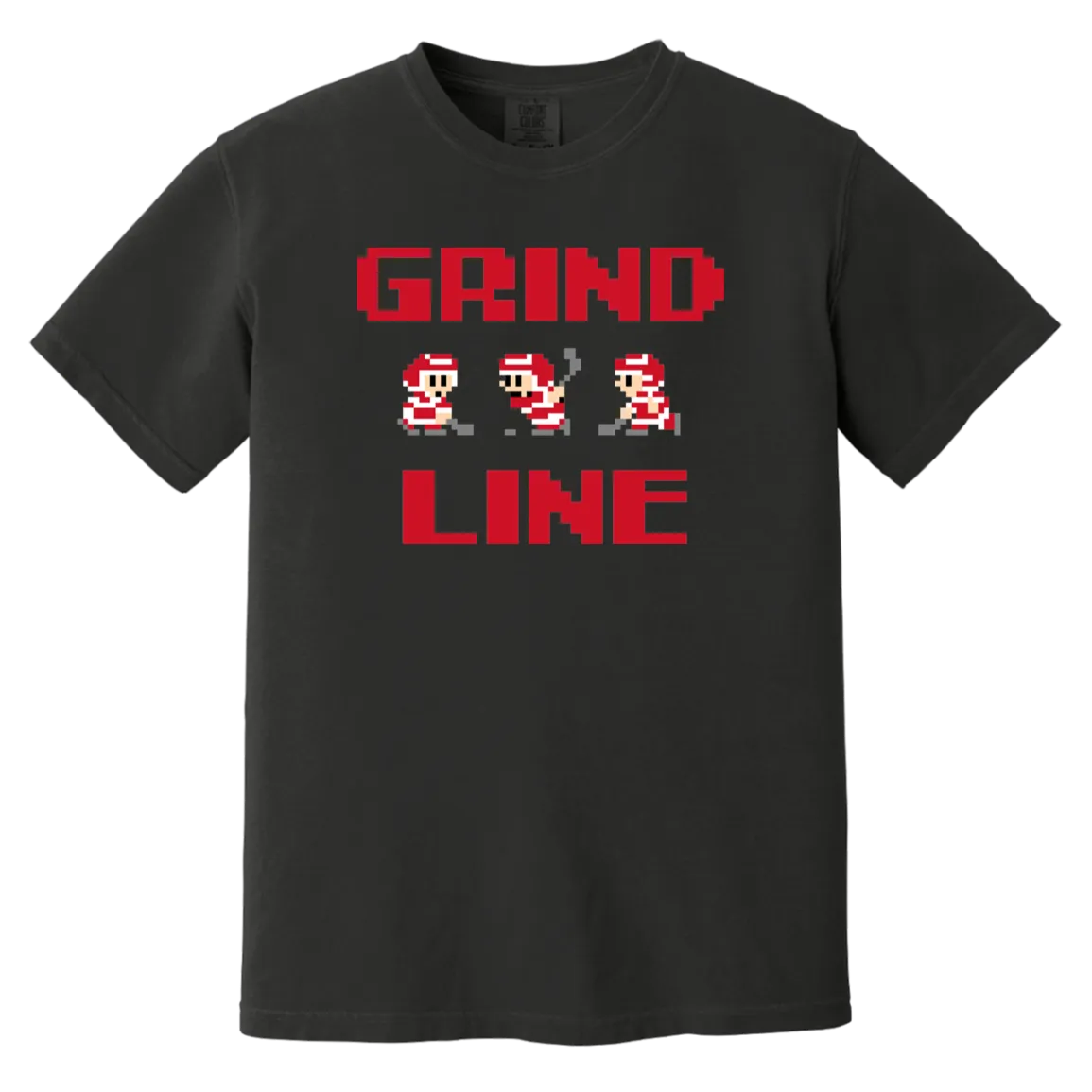 8bit Grind Line - Red Vintage Wash T-Shirt