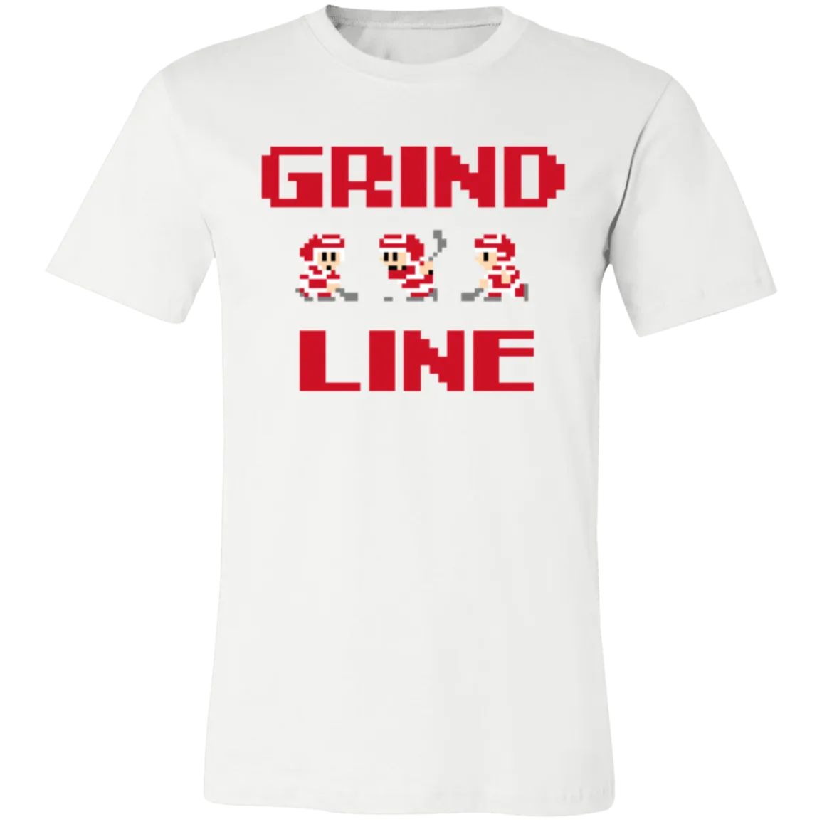 8bit Grind Line - Red Unisex Classic T-Shirt