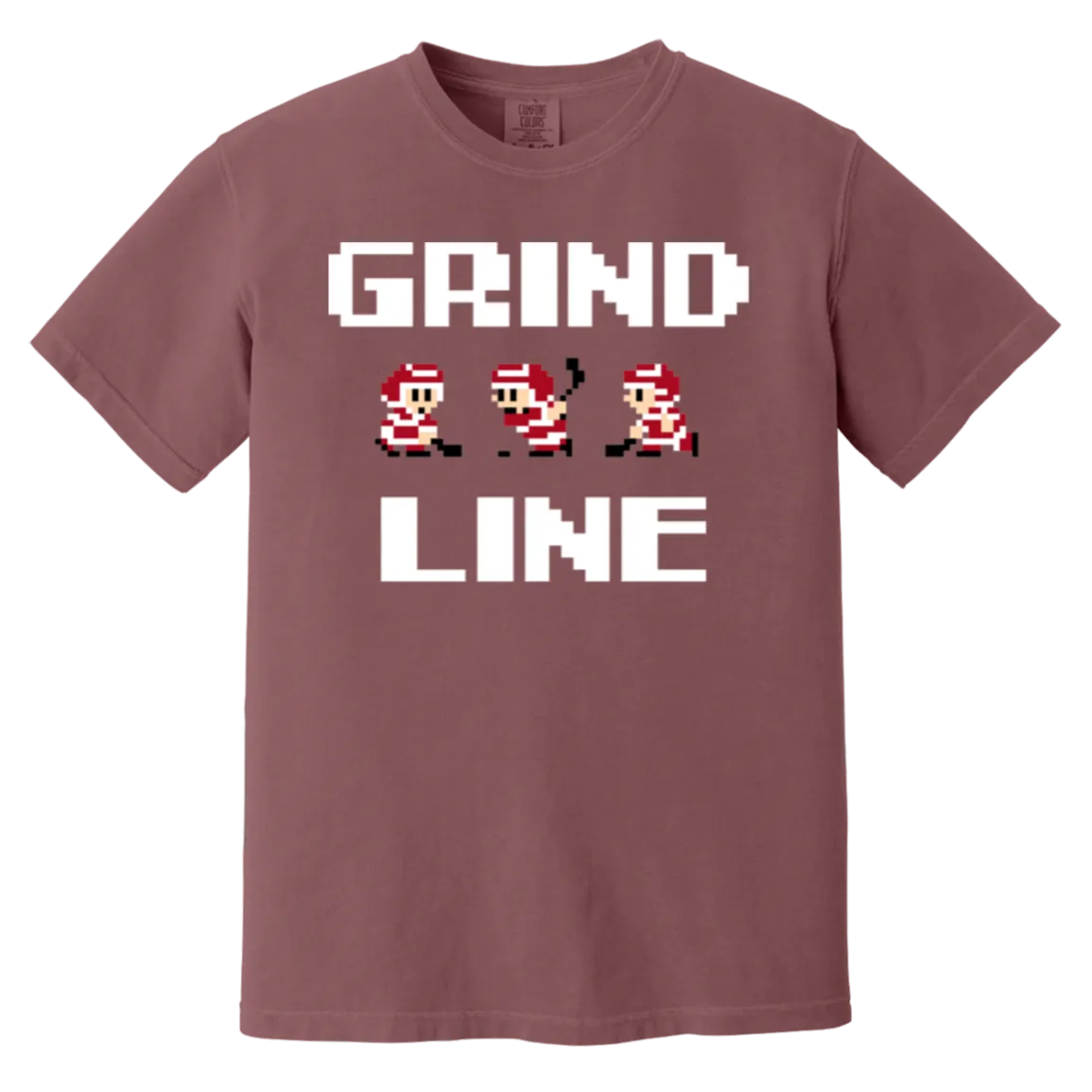 8bit Grind Line - White Vintage Wash T-Shirt