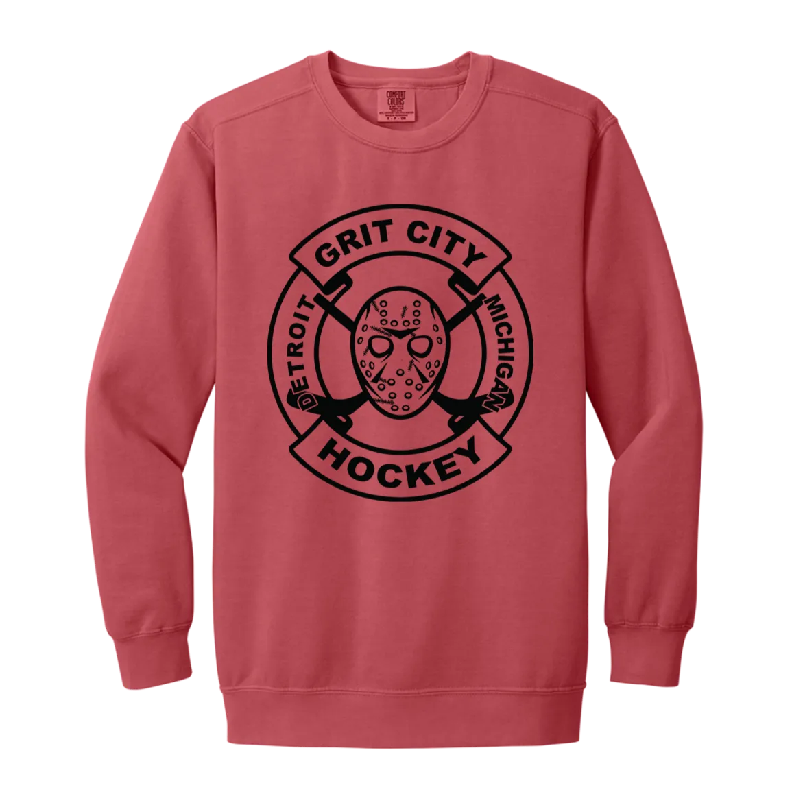 Grit City Hockey - Black Vintage Wash Crewneck Sweatshirt