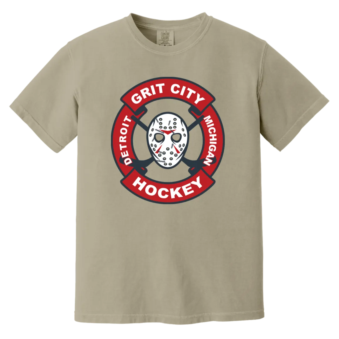 Grit City Hockey - Full Color Vintage Washed T-Shirt