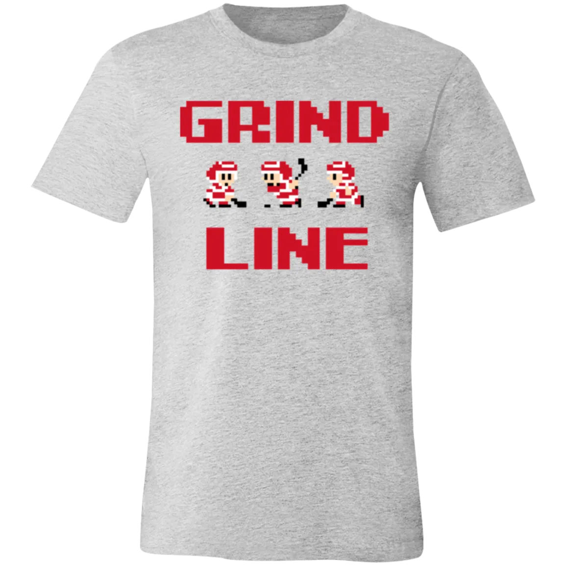 8bit Grind Line - Red + Black Unisex Classic T-Shirt