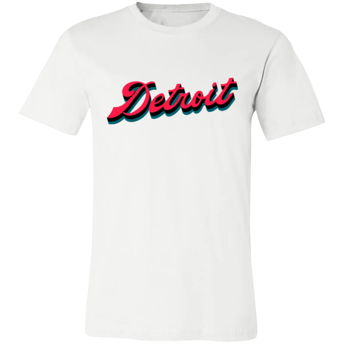 Detroit Basketball  Script - Teal Unisex Classic T-Shirt
