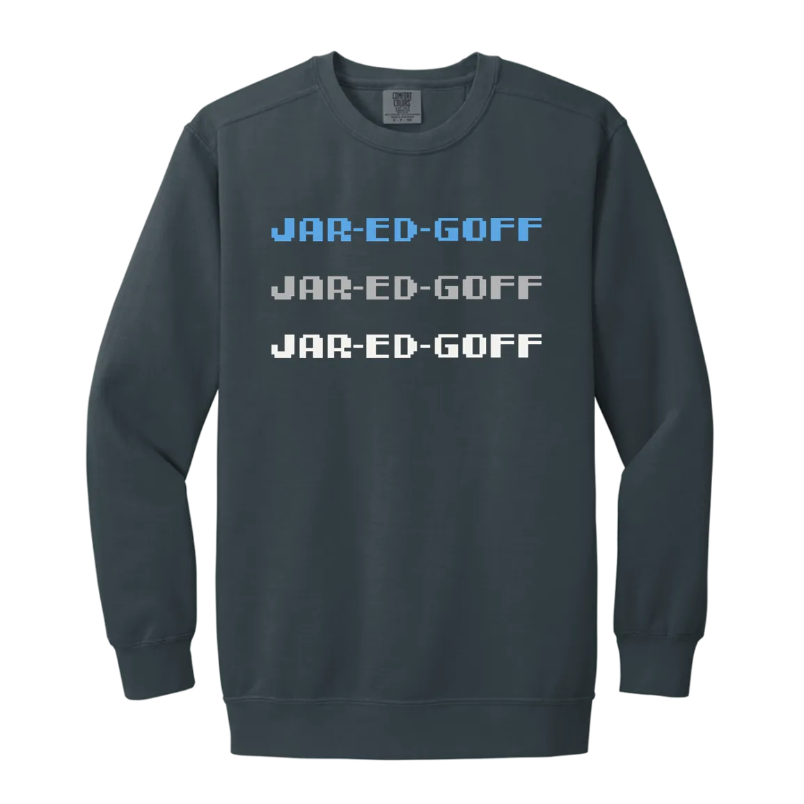 Detroit Chant - Grey Vintage Wash Crewneck Sweatshirt