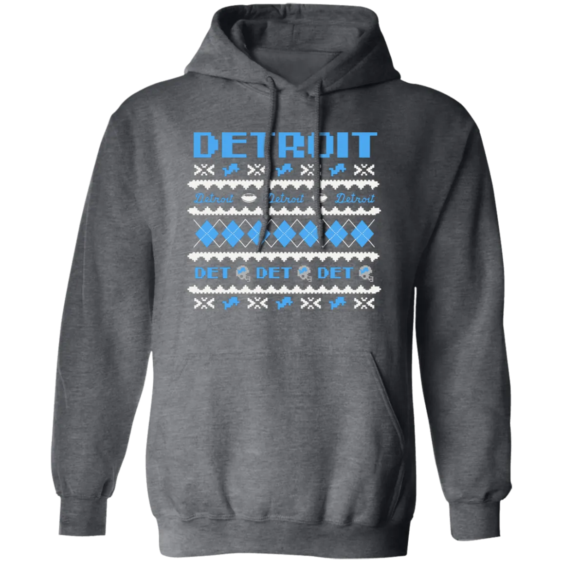 Detroit Football Sweater - White Classic Unisex Hoodie