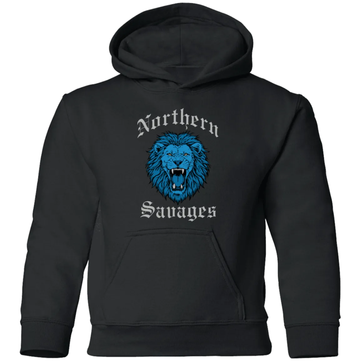 Northern Savages - Honolulu Blue + Silver Kids Unisex Classic Hoodie