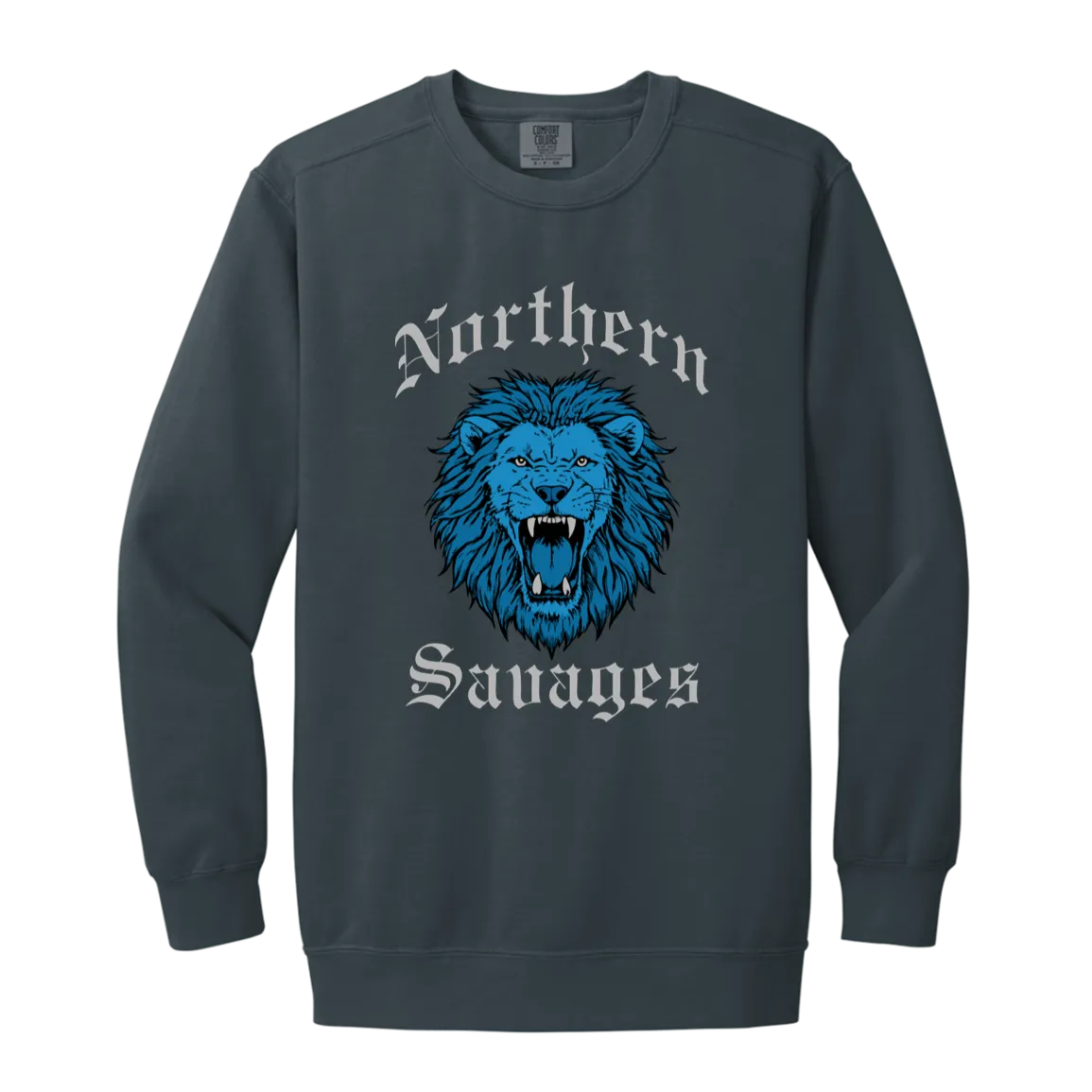 Northern Savages - Honolulu Blue + Silver Vintage Wash Crewneck Sweatshirt