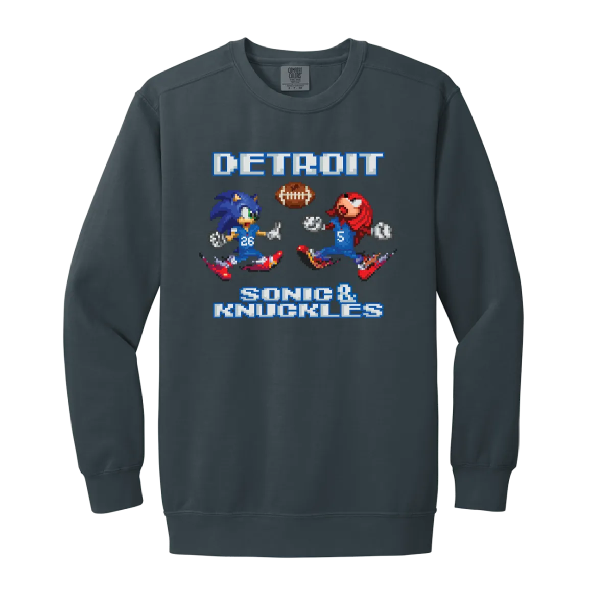Sonic and Knuckles - Football Vintage Wash Crewneck Sweatshirt